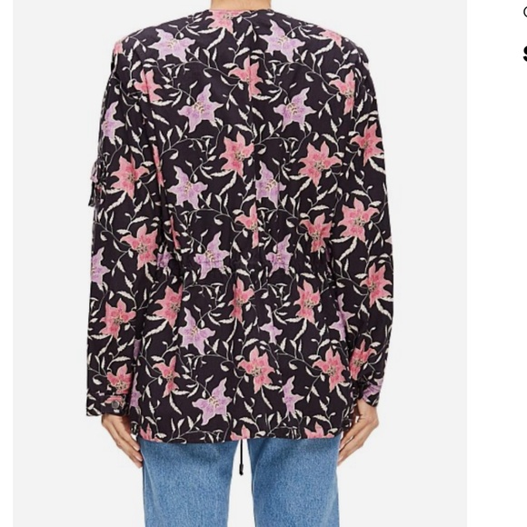 $1,650 ISABEL MARANT GALDINO FLOWER PRINT Jacket 36 / S - Picture 3 of 12